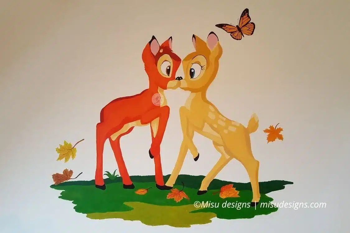 mural painting Bambi